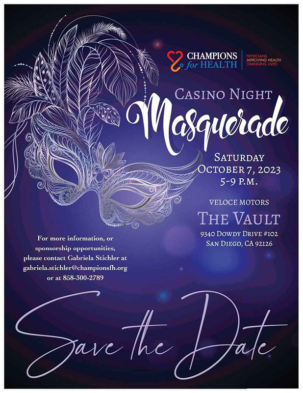 Save the date October 7, 5PM masquerade gala